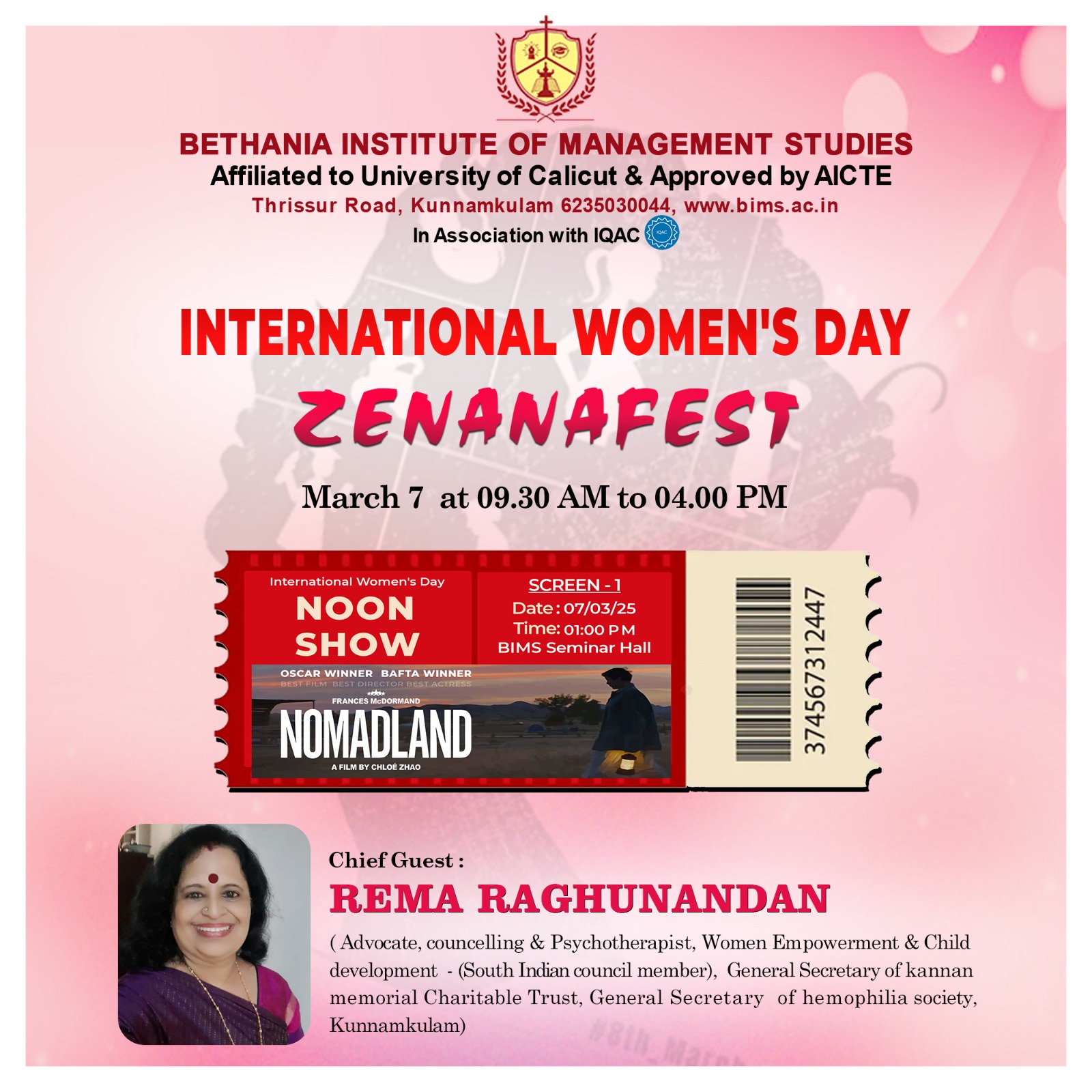 INTERNATIONAL WOMEN'S DAY - ZENANAFEST 